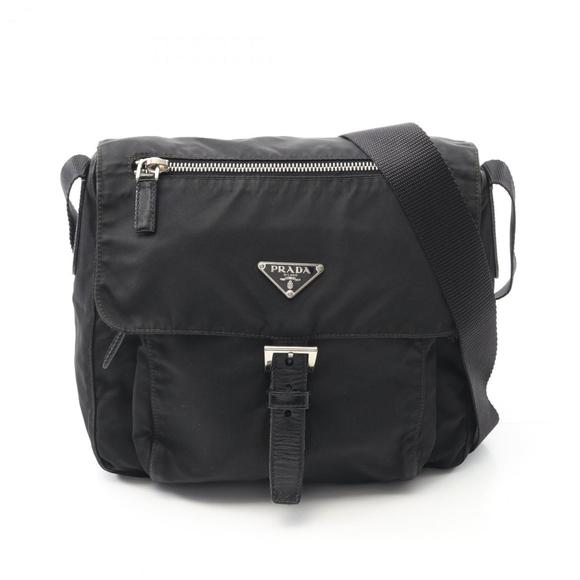 PRADA Black Leather Shoulder Bag - Picture 1 of 11